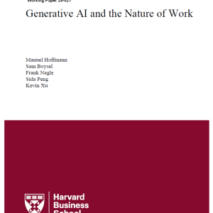 Generative AI and the Nature of Work