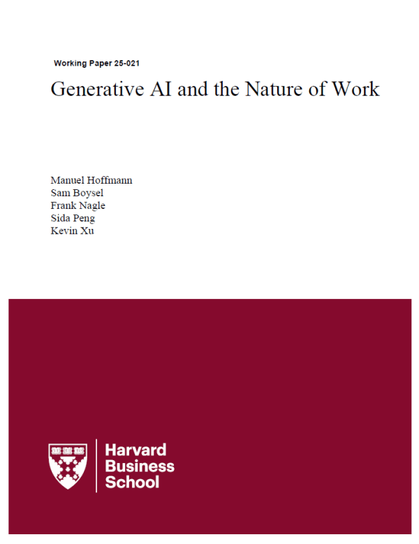 Generative AI and the Nature of Work