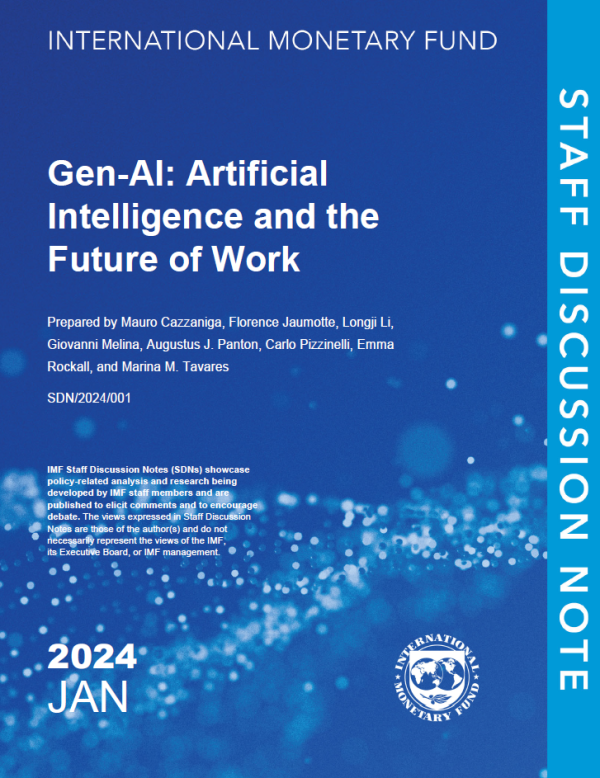 Gen-AI: Artificial Intelligence and the Future of Work