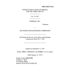 Coinbase vs Securities and Exchange Commission