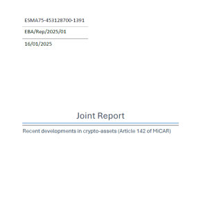 Recent developments in crypto-assets