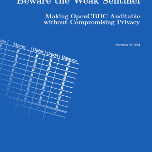Beware the Weak Sentinel: Making OpenCBDC Auditable without Compromising Privacy