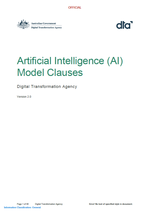 Artificial Intelligence (AI) Model Clauses