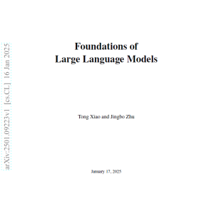 Foundations of Large Language Models